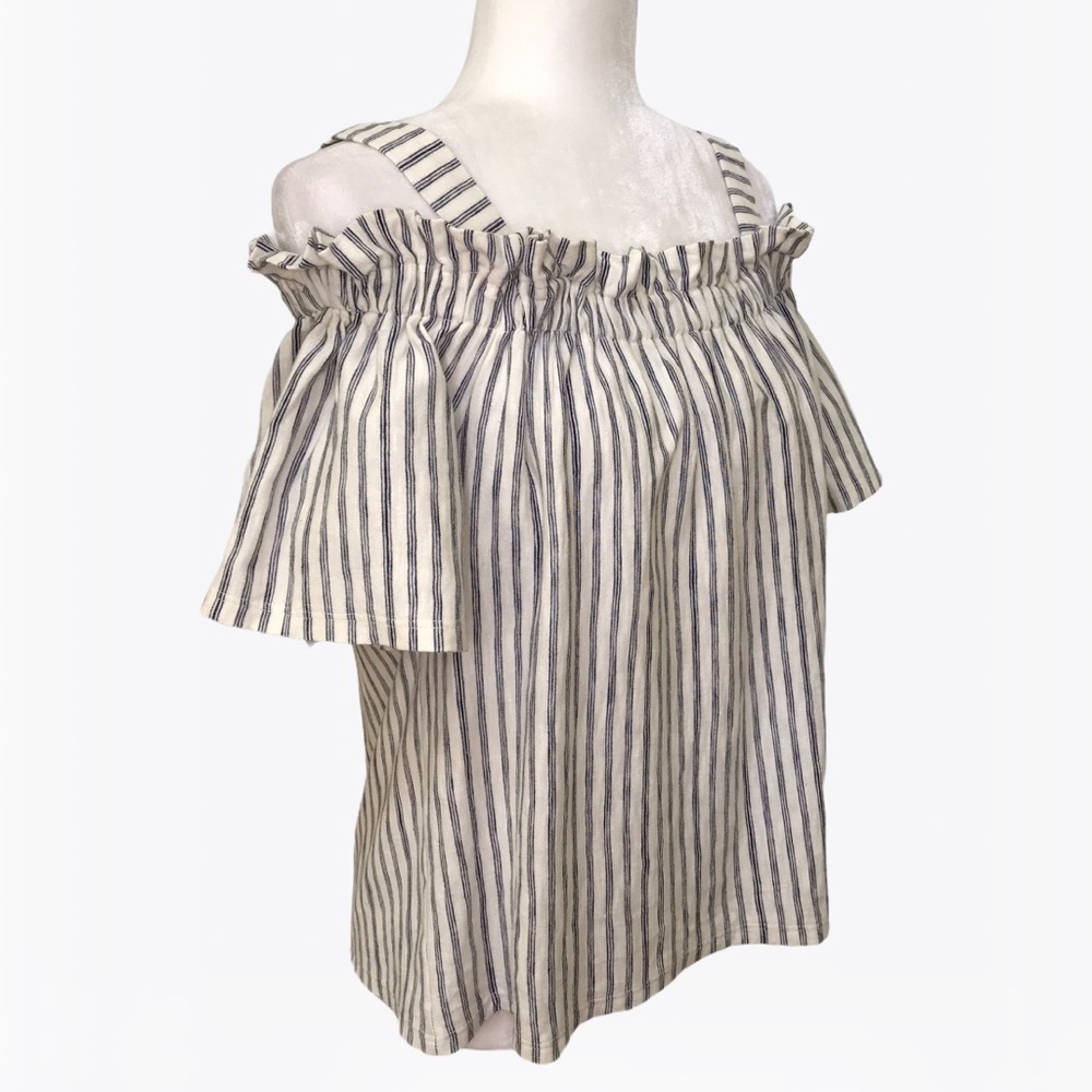 Lucky Brand 100% Cotton Off the Shoulder Top - S - Picture 6 of 16